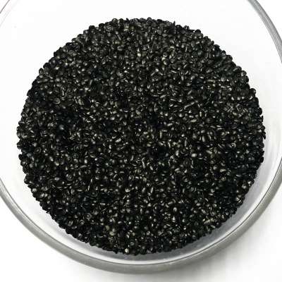 black masterbatch in recycled plastic raw material for pvc water pipe extrusion